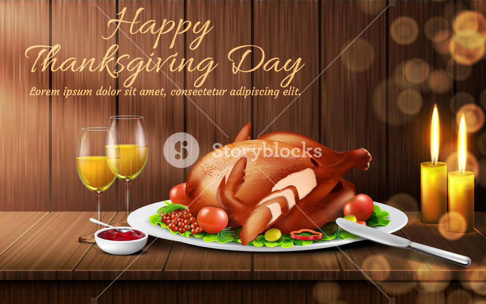 Happy Thanksgiving Day Vector Background Traditional Holiday 1000x625 Happy Thanksgiving Day Vector Background Traditional Holiday