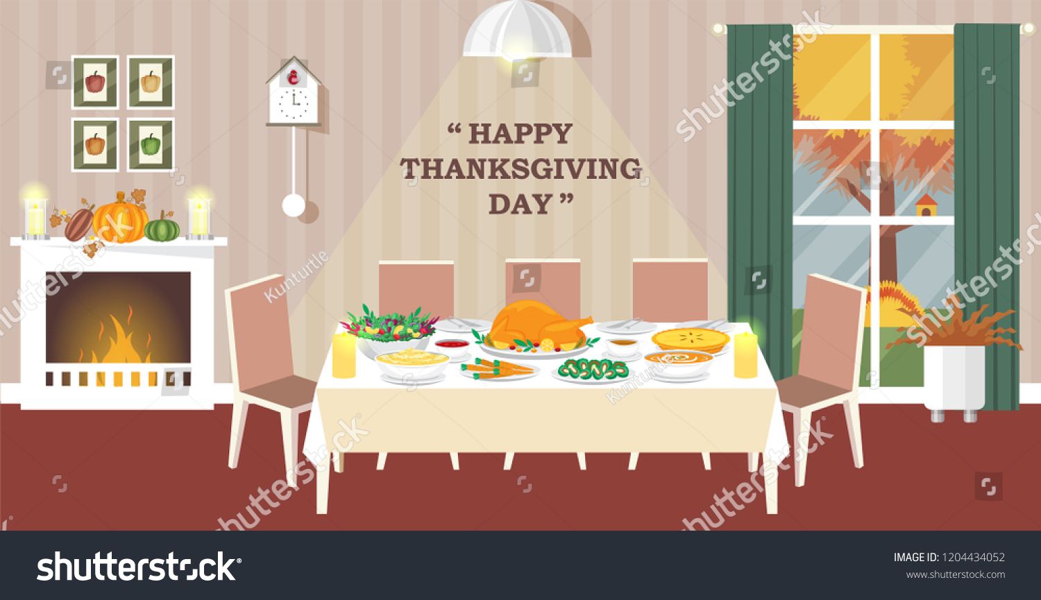 Illustration Vector Flat Cartoon Of Family Reunion Thanksgiving 1500x865 Illustration Vector Flat Cartoon Of Family Reunion Thanksgiving