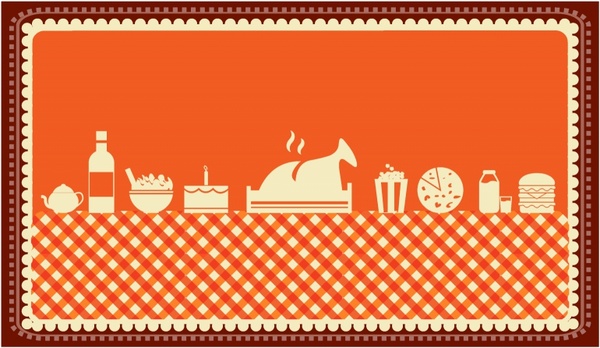 Thanksgiving Dinner Spread Free Vector In Adobe Illustrator 600x348 Thanksgiving Dinner Spread Free Vector In Adobe Illustrator