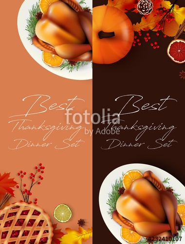 Thanksgiving Dinner Banner Templates Stock Image And Royalty Free 380x500 Thanksgiving Dinner Banner Templates Stock Image And Royalty Free