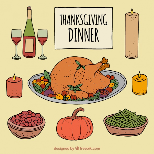 Thanksgiving Dinner With Traditional Dishes Vector Free Download 626x626 Thanksgiving Dinner With Traditional Dishes Vector Free Download