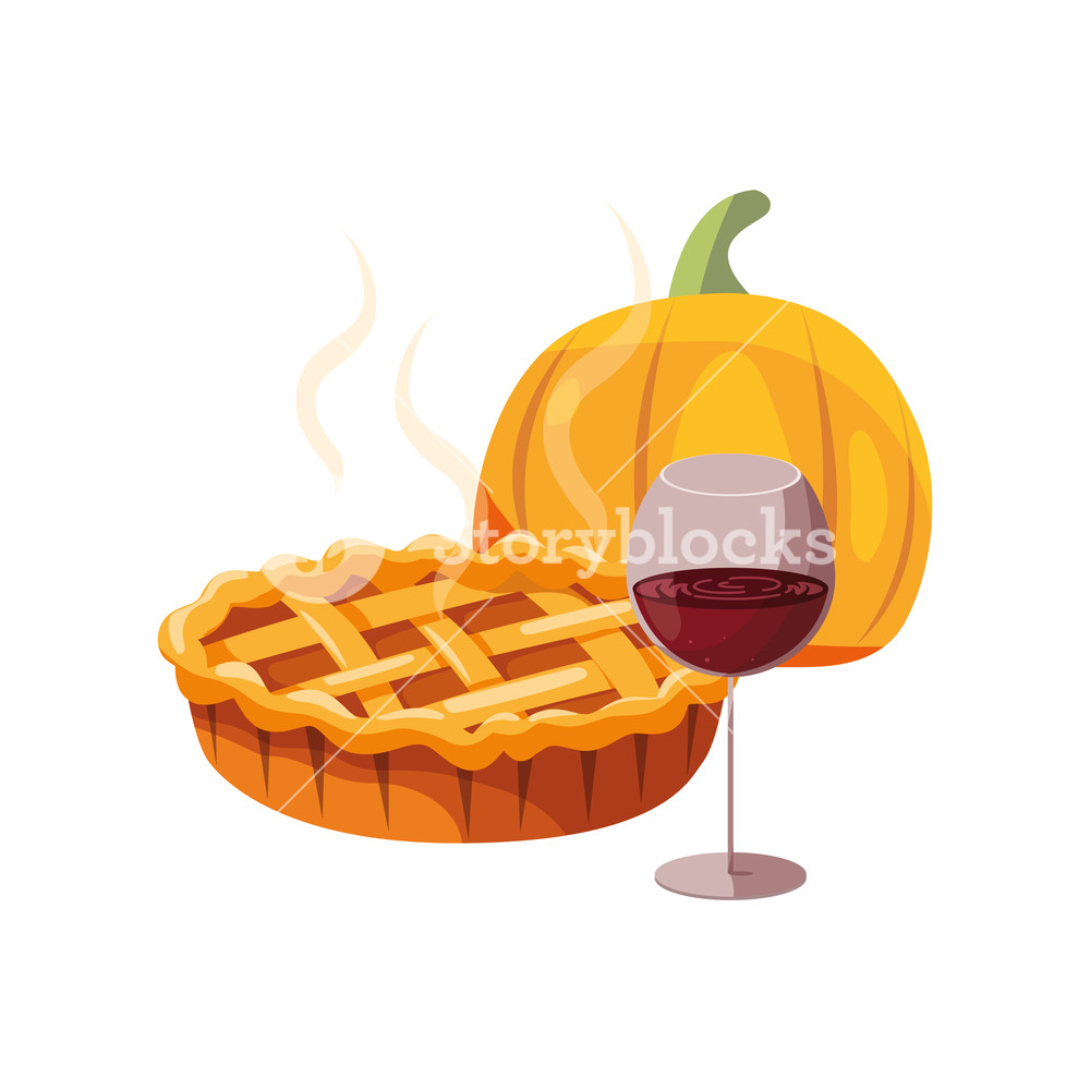 Thanksgiving Celebrate Wine Cherry Pie Pumpkin Dinner Vector 1000x1000 Thanksgiving Celebrate Wine Cherry Pie Pumpkin Dinner Vector