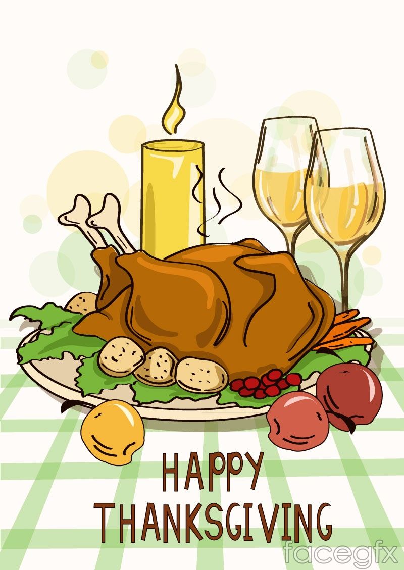 Thanksgiving Dinner Vector at Vectorified.com | Collection of ...
