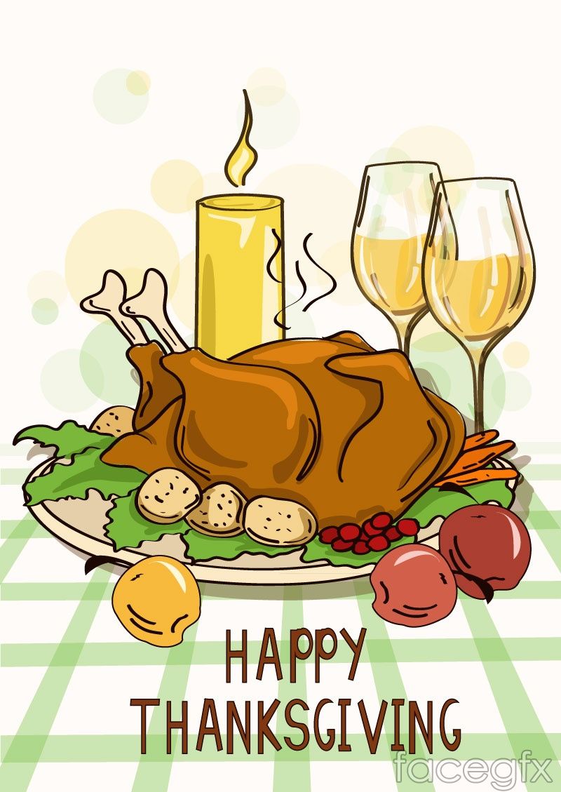 Thanksgiving Dinner Vector at Vectorified.com | Collection of