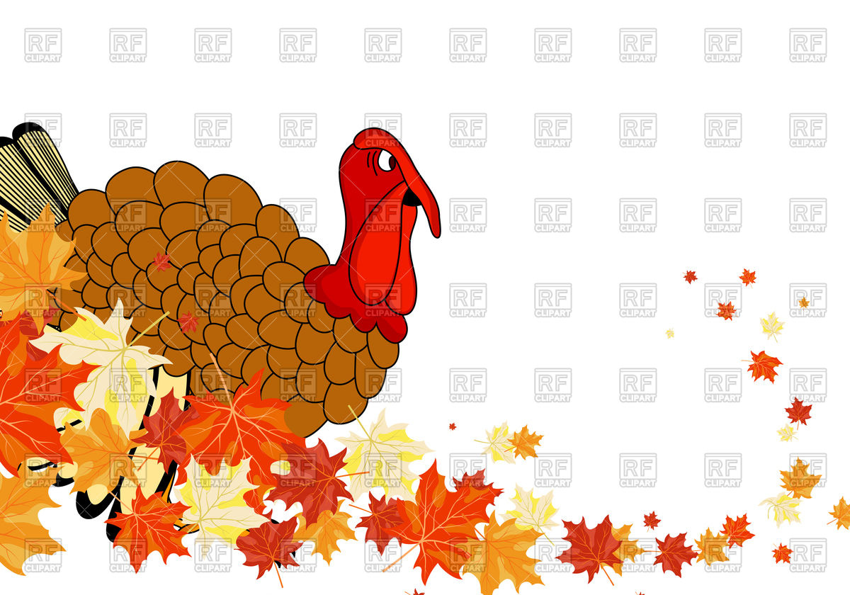 1200x840 Thanksgiving Background With Turkey Vector Image Of Holiday