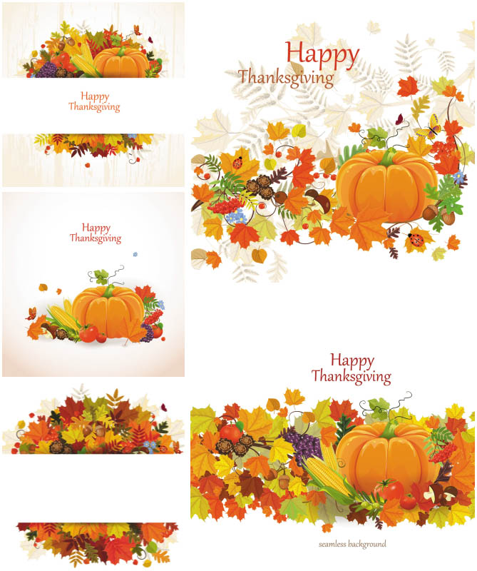 669x800 Happy Thanksgiving Vector Cards Vector Graphics Blog