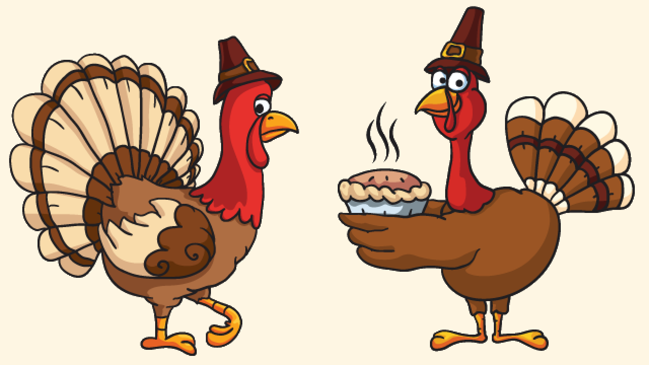 1280x720 Thanksgiving Vector Graphics And Greeting Templates