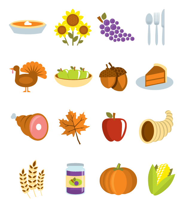 615x696 Thanksgiving Vector Icon Images