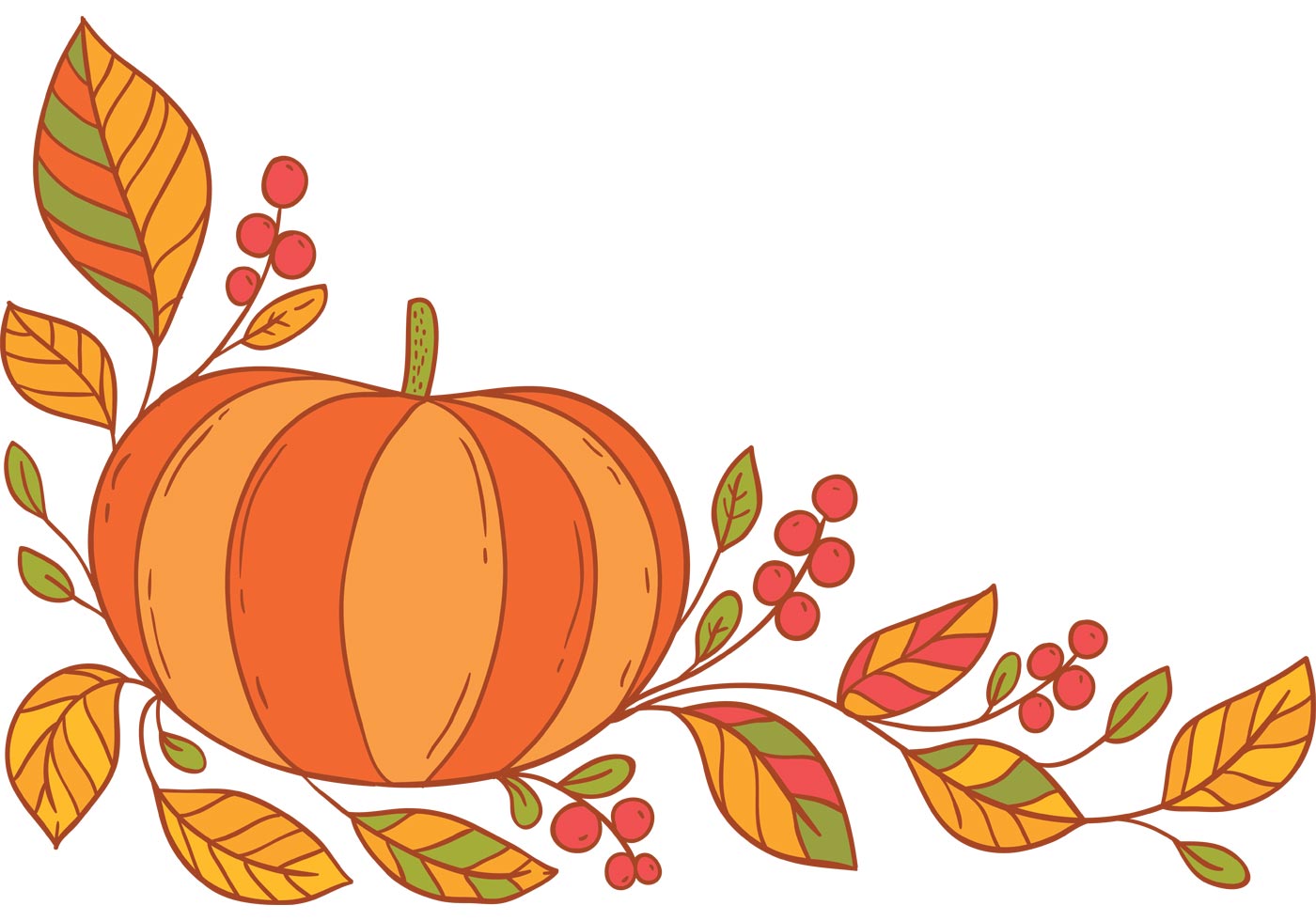 1400x980 Free Thanksgiving Border Vector