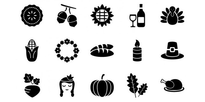 700x350 Thanksgiving Vector Graphics And Greeting Templates