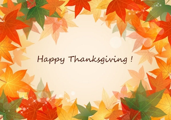 600x420 Thanksgiving Day Background Vector Illustration Free Vector