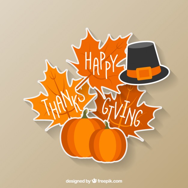 626x626 Happy Thanksgiving Sticker Vector Free Download