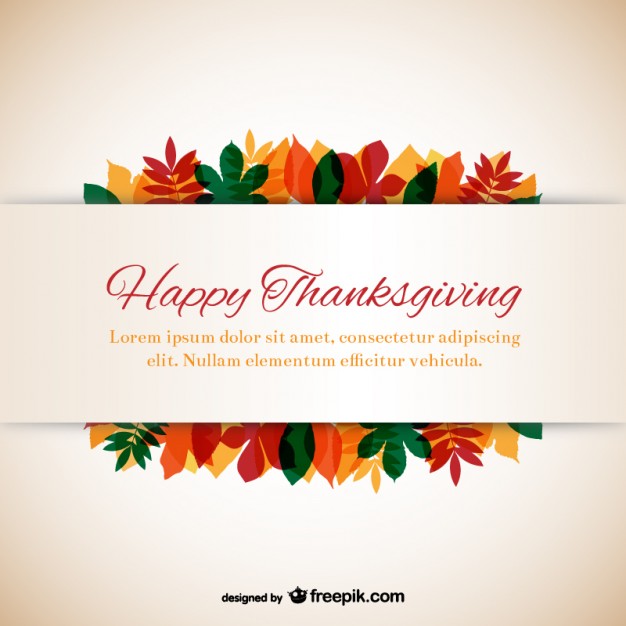 Thanksgiving Template With Leaves Vector Free Download 626x626 Thanksgiving Template With Leaves Vector Free Download