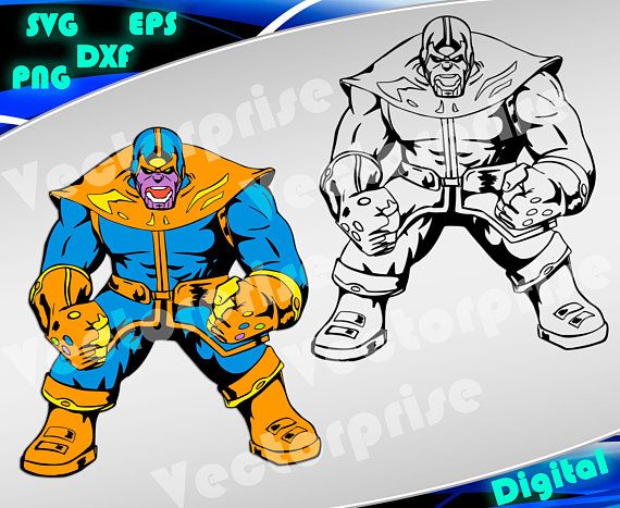 570x467 Thanos Avengers Infinity War Silhouette Stencil