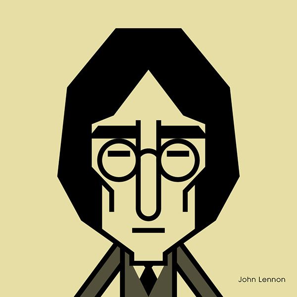600x600 The Beatles Vector Graphic Caricature On Behance Beatles