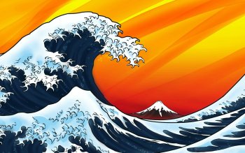 The Great Wave Off Kanagawa Vector