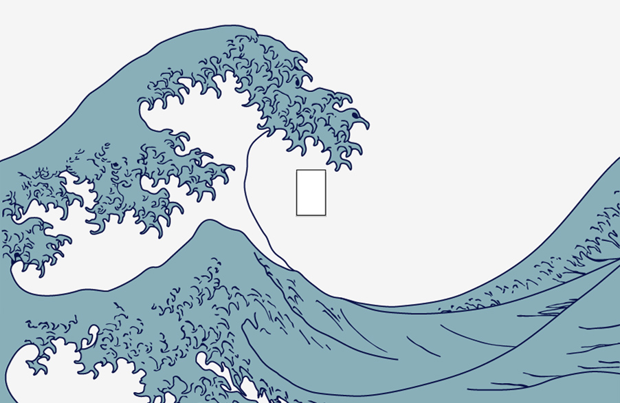 902x586 Kick The Gnome The Great Wave Off Kanagawa
