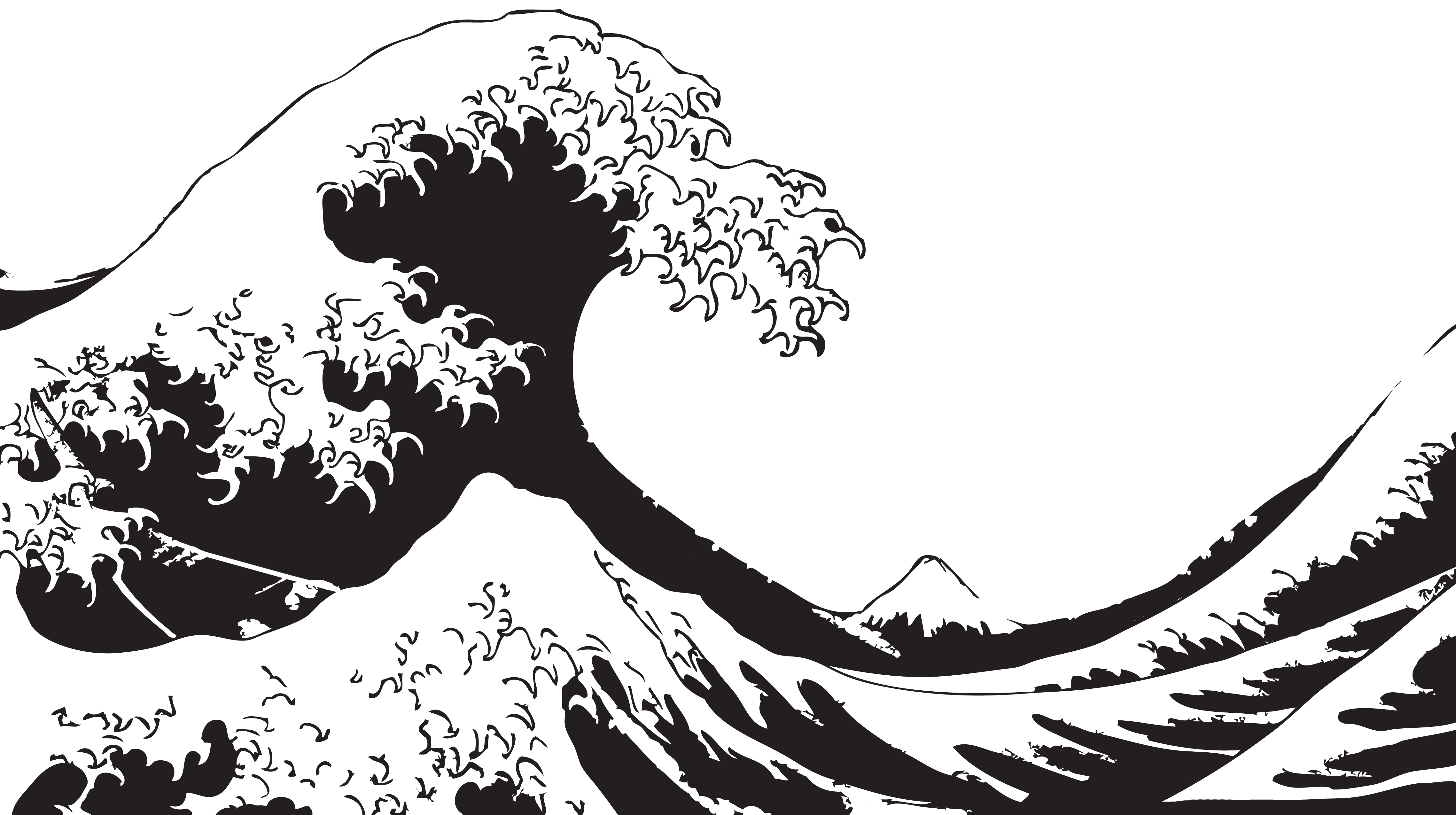 The Great Wave Off Kanagawa Vector at Vectorified.com | Collection of ...