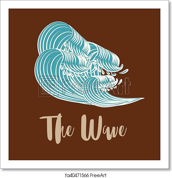 561x581 Free Art Print Of The Great Wave Off Kanagawa Vector The Great