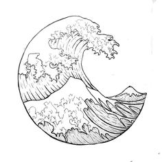 The Great Wave Off Kanagawa Vector at Vectorified.com | Collection of ...