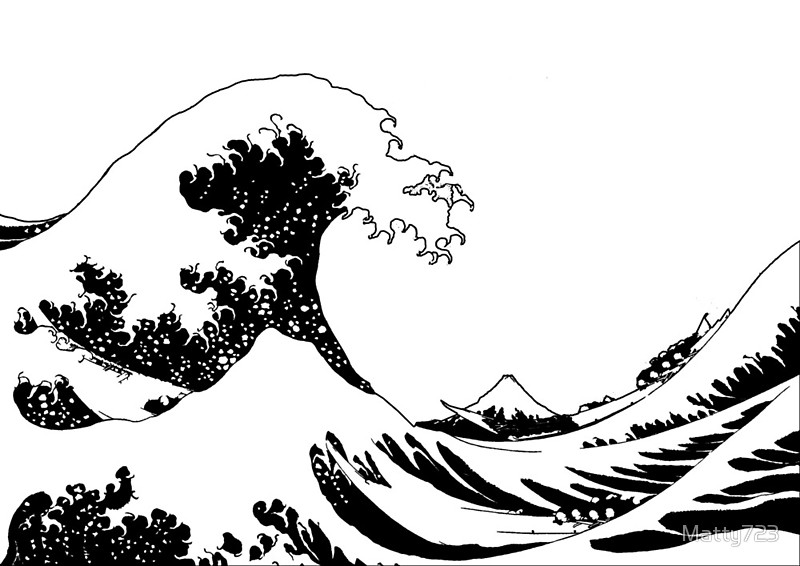 The Great Wave Vector at Vectorified.com | Collection of The Great Wave ...