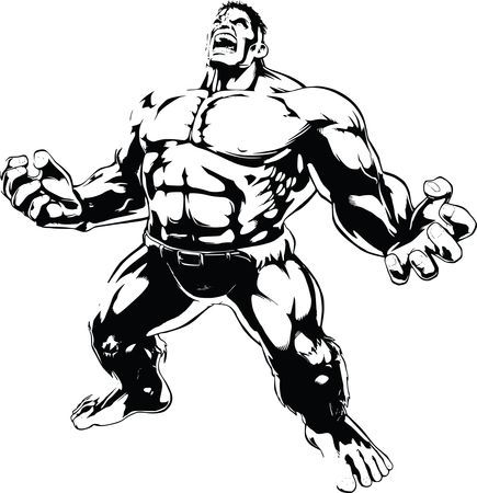 435x450 Free Clipart Of The Hulk Aai Vector Art Hulk, Clip Art
