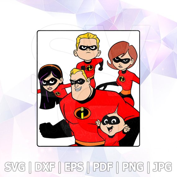 Mr Incredible Elastigirl Dash Violet Jack Jack The Incredibles 570x570 Mr Incredible Elastigirl Dash Violet Jack Jack The Incredibles