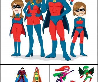 Cartoons Incredibles Or Super Family Vector Free Download 336x280 Cartoons Incredibles Or Super Family Vector Free Download