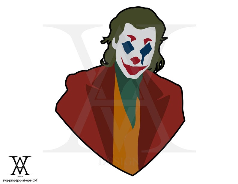 794x613 Joker Clipart Dc Comic Clipart Vector Instant Etsy