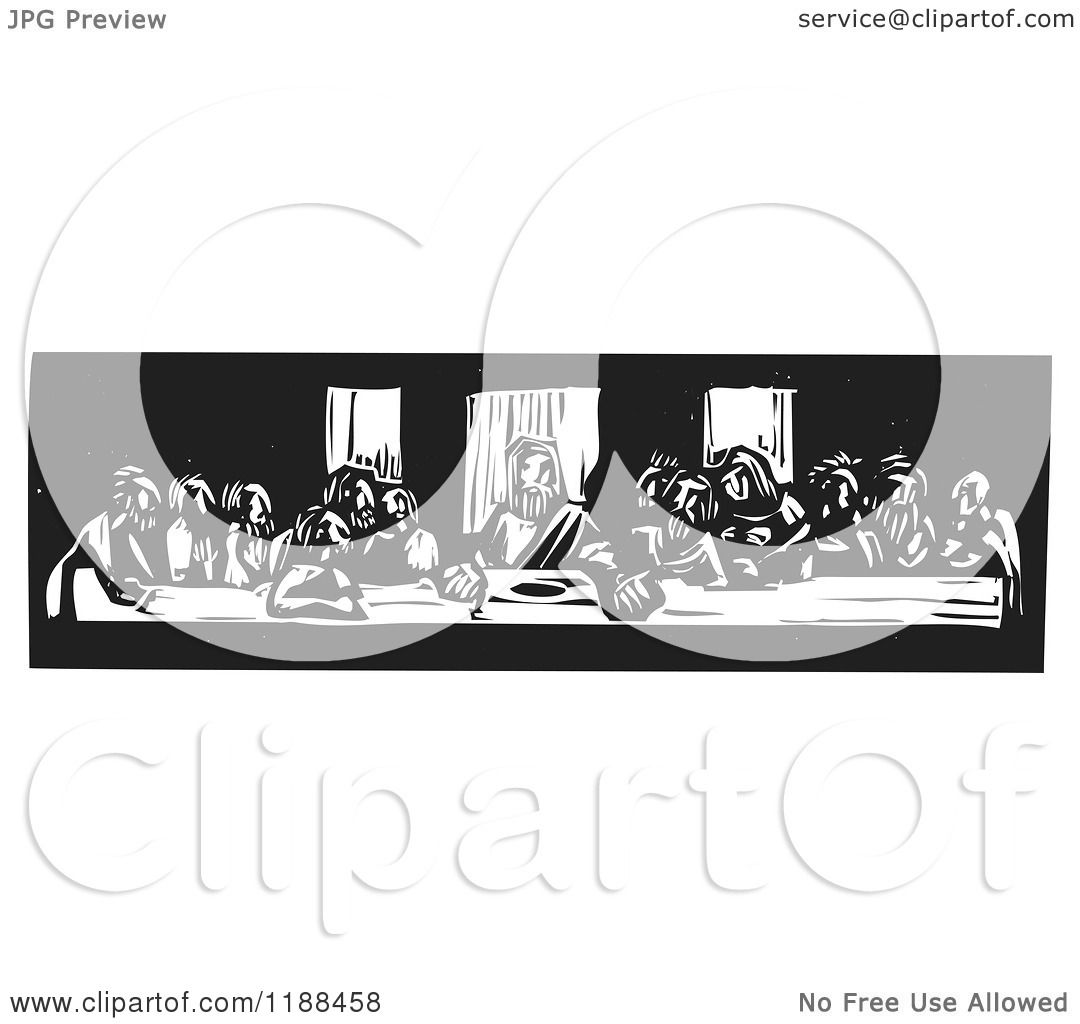 Clipart Of The Last Supper Black And White Woodcut 1080x1024 Clipart Of The Last Supper Black And White Woodcut