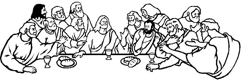 The Last Supper Black And White Clipart 800x269 The Last Supper Black And White Clipart