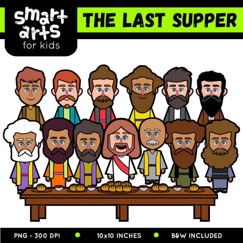 The Last Supper Clip Art Bible Based Bible Characters Etsy 794x794 The Last Supper Clip Art Bible Based Bible Characters Etsy