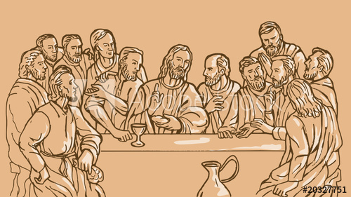 Last Supper Jesus Christ Savior Disciples Apostles 500x281 Last Supper Jesus Christ Savior Disciples Apostles
