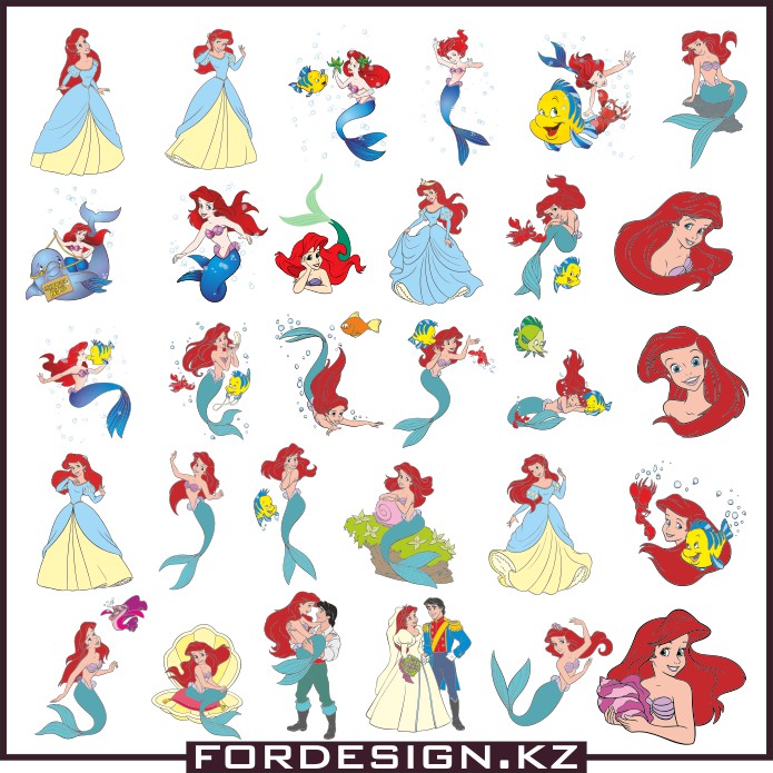 The Little Mermaid Vector at Vectorified.com | Collection of The Little ...