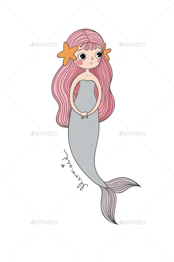 590x885 Cartoon Little Mermaid