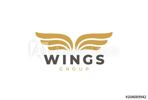 500x339 Wings Logo Vector Design Template Delivery, Business, Cargo