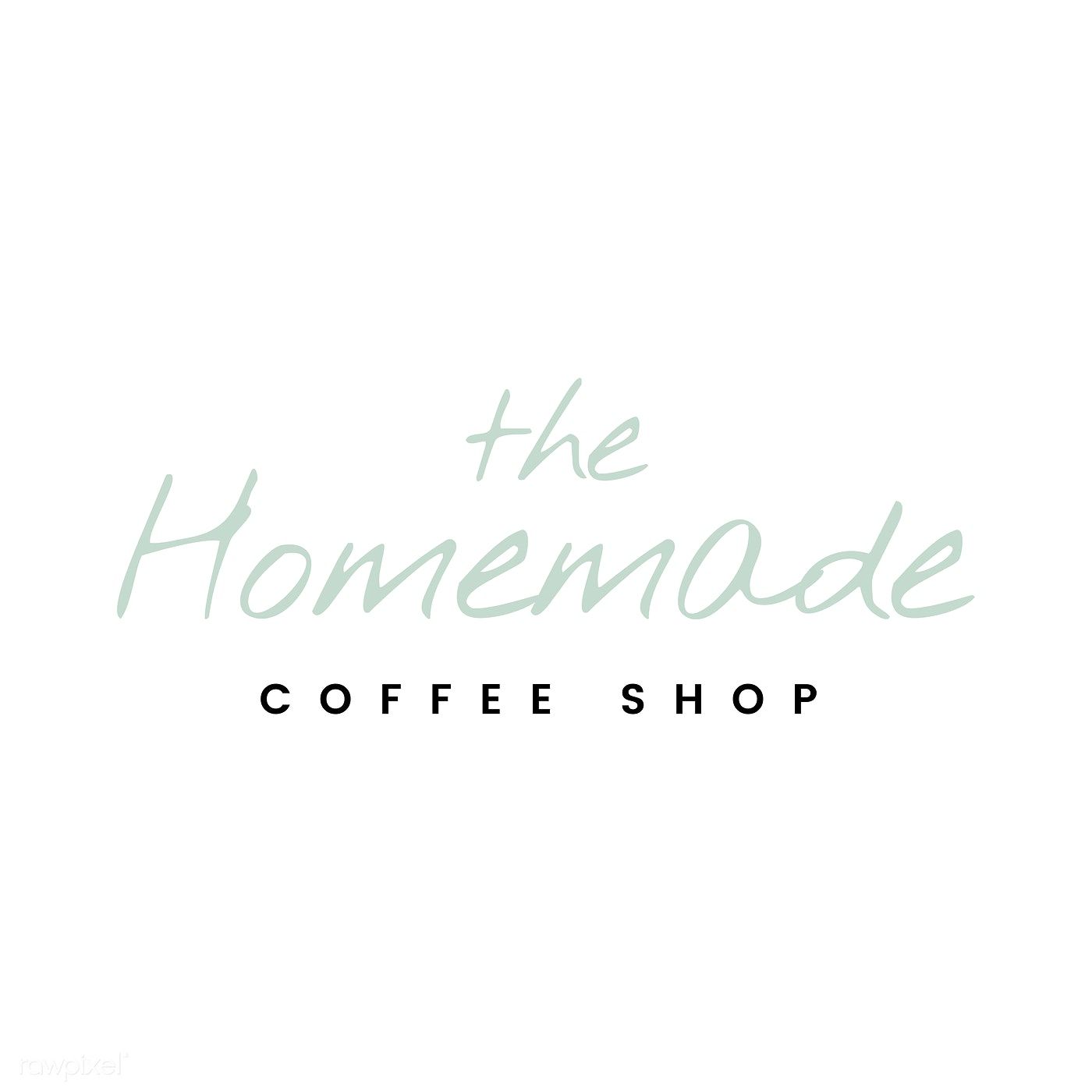 1400x1400 The Homemade Coffee Shop Logo Vector Free Image