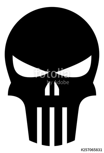 341x500 Punisher Skull Vector Icon Stock Image And Royalty Free Vector