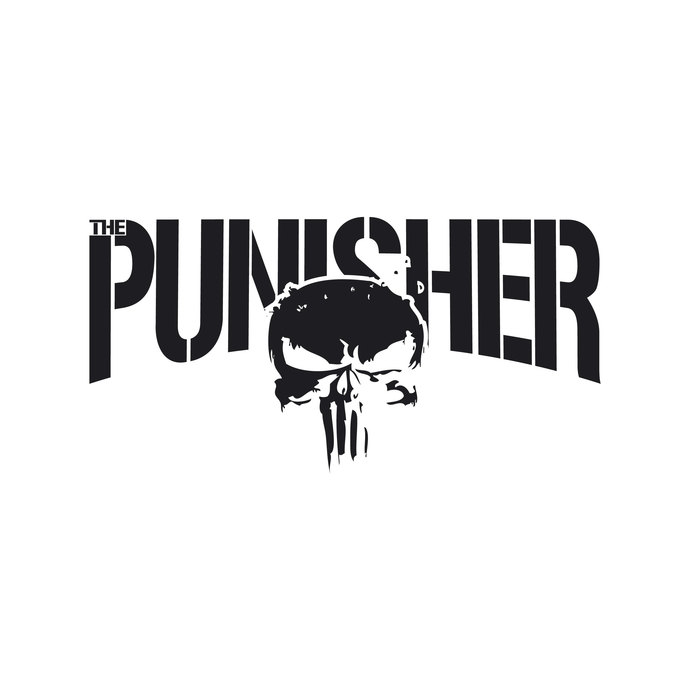 690x690 Punisher Superhero Graphics Design Dxf