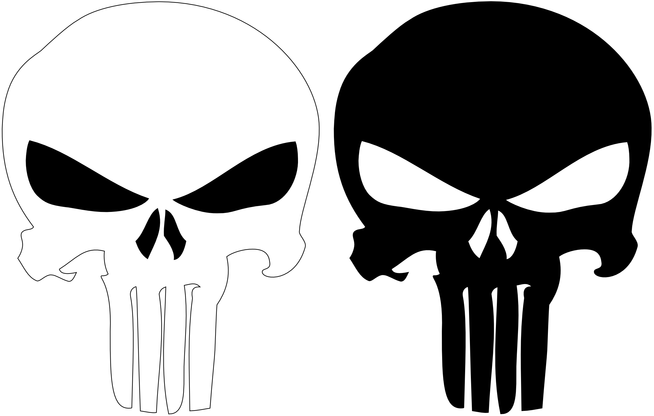 2164x1378 Punisher Skull Vector Gallery