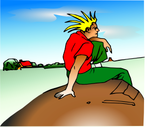 300x257 The Thinker Clip Art