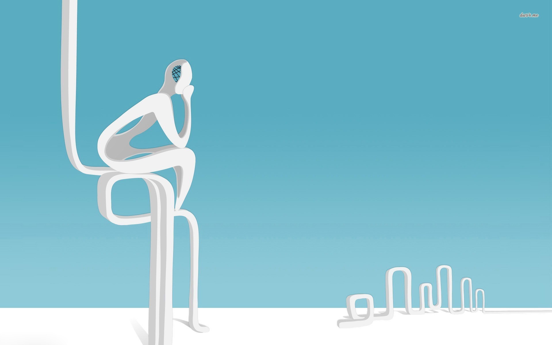 1920x1200 The Thinker Wallpaper