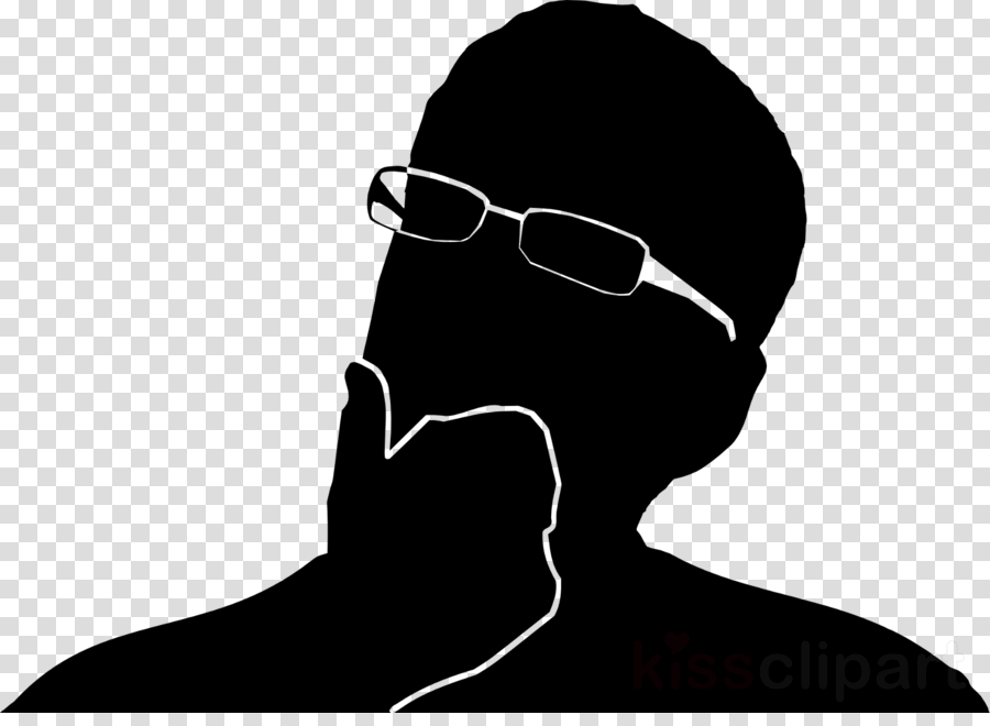 900x660 Thinker, Silhouette, Thought, Transparent Png Image Clipart Free