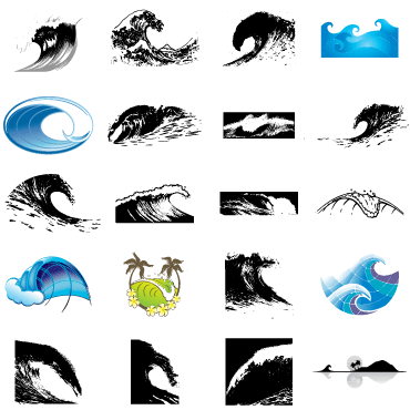 370x370 Waves Vector Stock Art From Thevectorlab On Behance