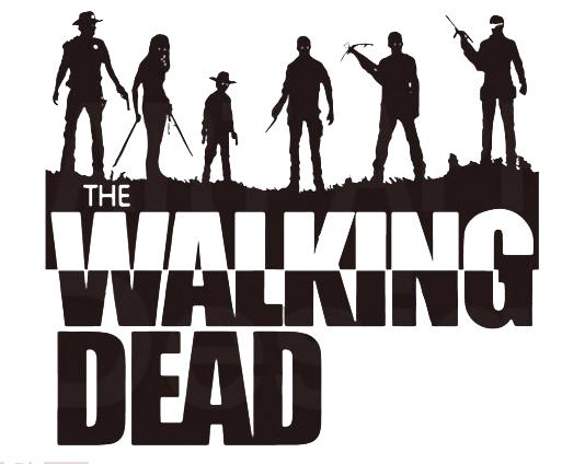 534x424 The Walking Dead Crew Wall Sticker Seriesify