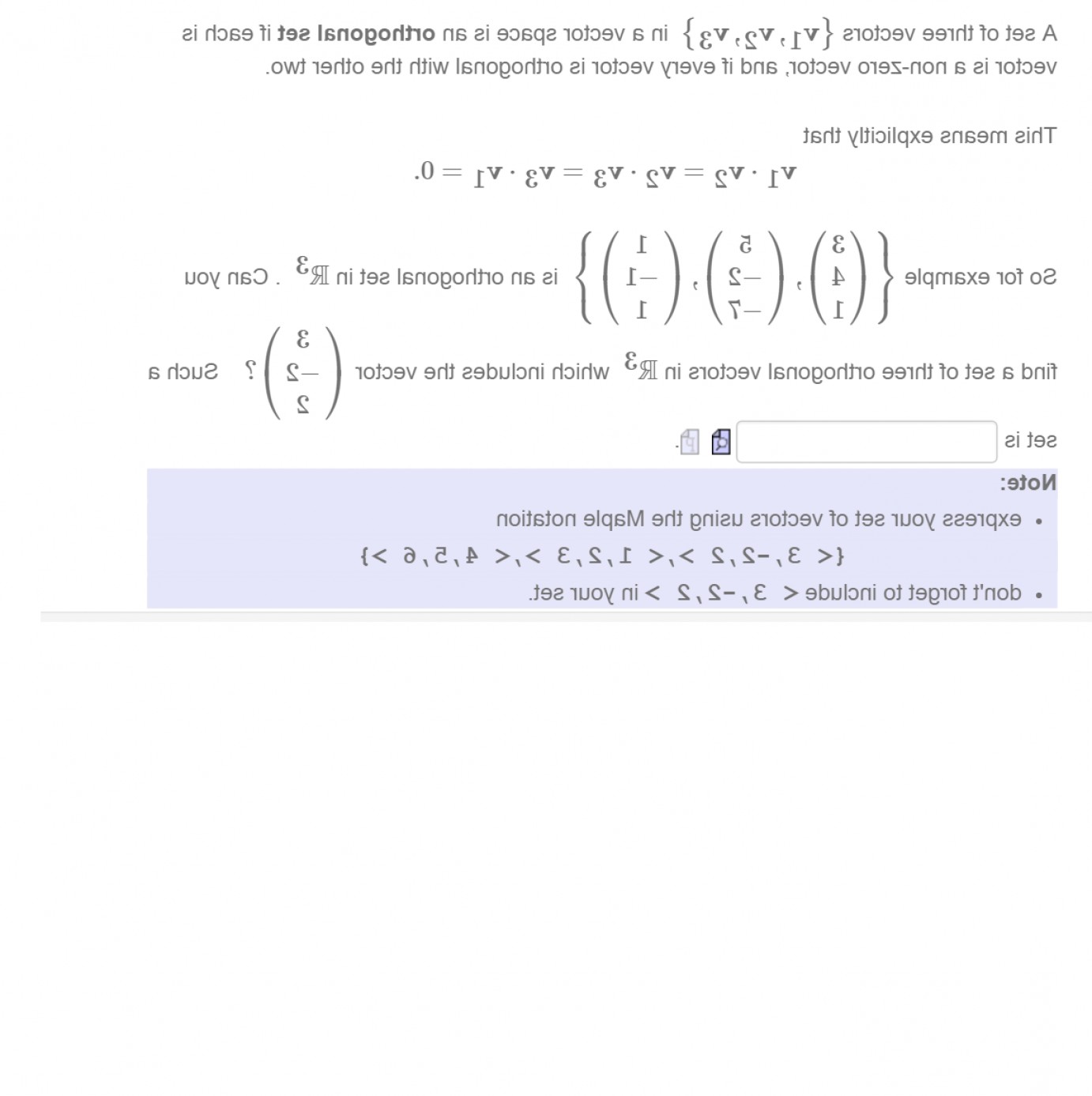 1382x1387 Set Three Vectors V V V Vector Space Orthogonal Set Vector Non