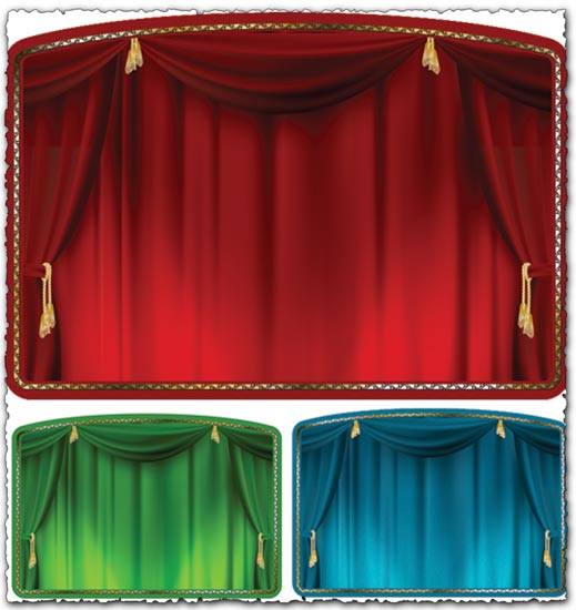 519x550 Theater Curtain Vectors
