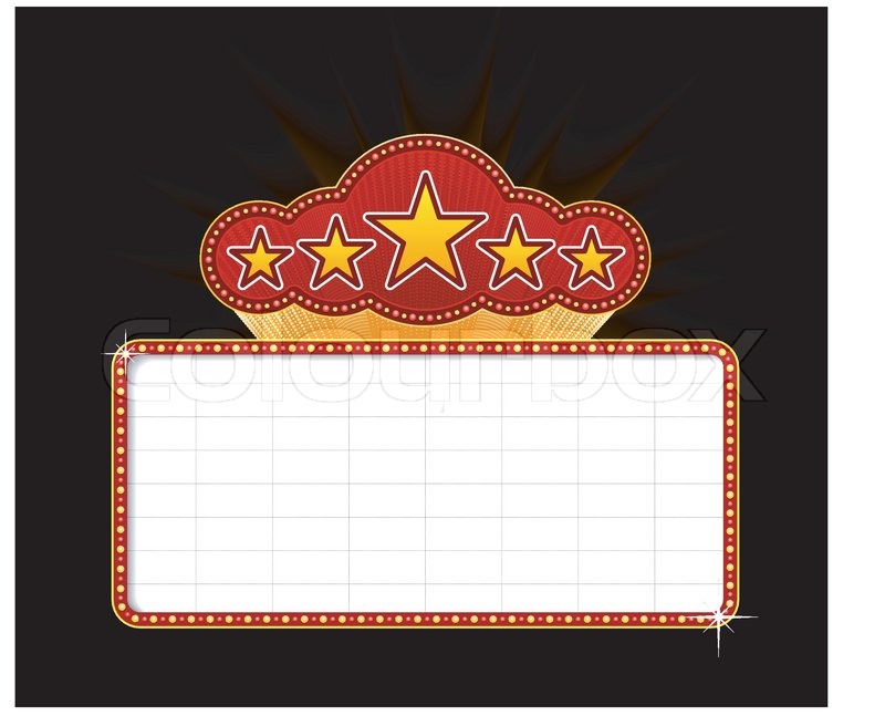 Blank Movie, Theater Or Casino Marquee Stock Vector Colourbox 800x647 Blank Movie, Theater Or Casino Marquee Stock Vector Colourbox