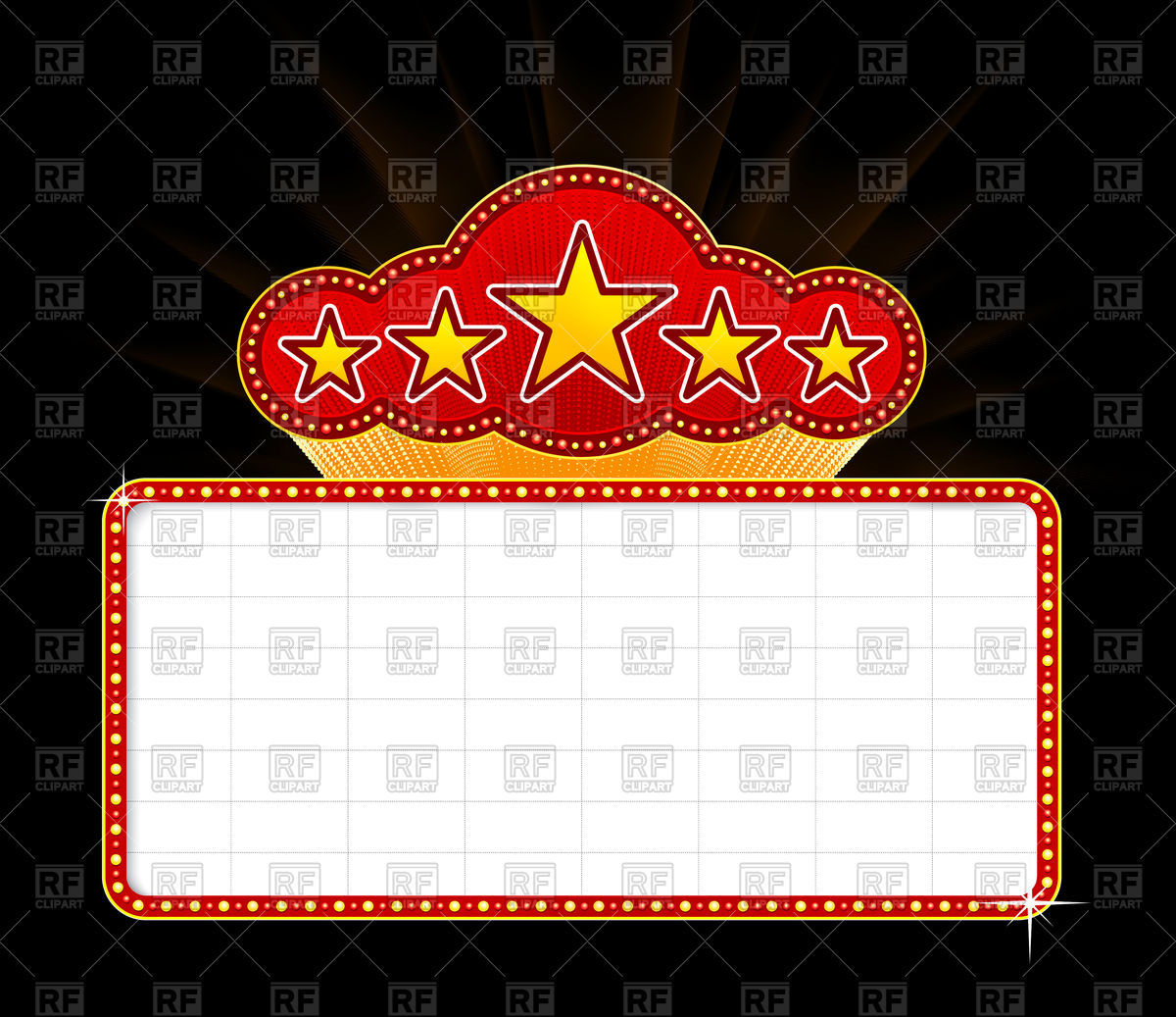 Blank Movie, Theater Or Casino Marquee Vector Image Of Borders 1200x1037 Blank Movie, Theater Or Casino Marquee Vector Image Of Borders