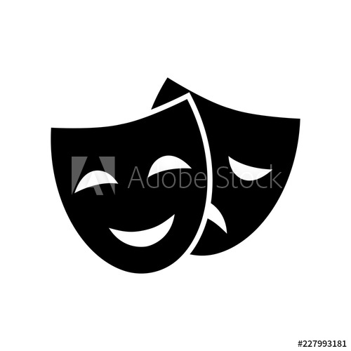 500x500 Theater Mask Vector